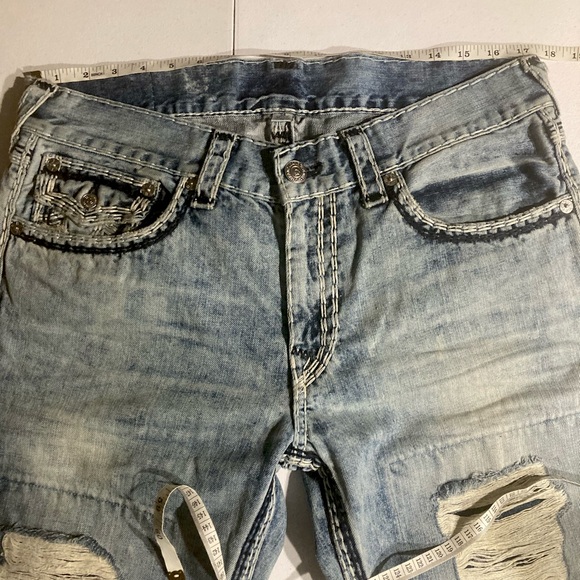 Rare! Straight w/Flp SuperQT in “BZSL BUZZARD” wash True ReligionSize 34x34 - Picture 5 of 10